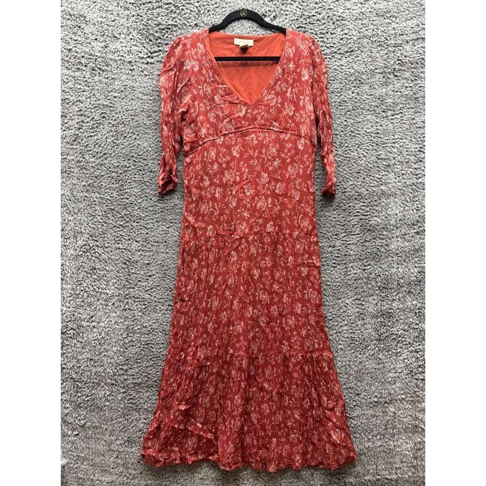 Cynthia Rowley Floral Tiered V-Neck Maxi Dress Multicolor Womens Size 4